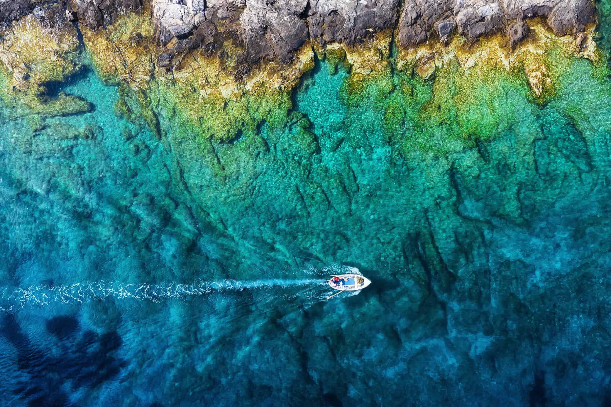 Sea and boat, Croatia